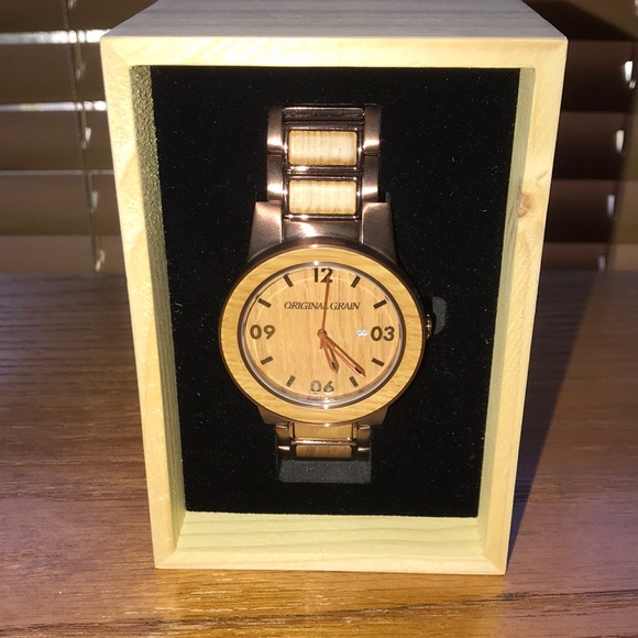 Other - Original Grain mens watch made from natural wood and steel.
